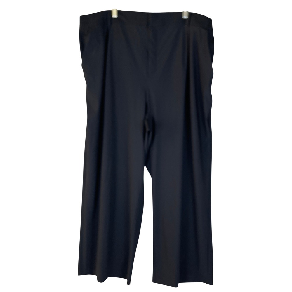 Old Navy SleekTech Pants Womens 2X Black Excellent High Rise Go-Dry Wide Leg